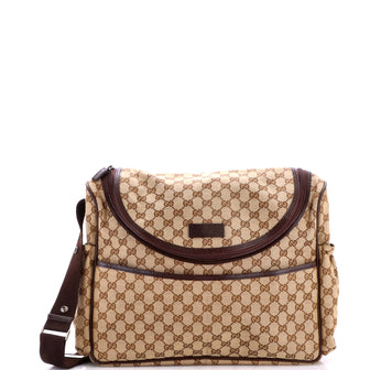 Gucci Diaper Crossbody Bag GG Canvas
