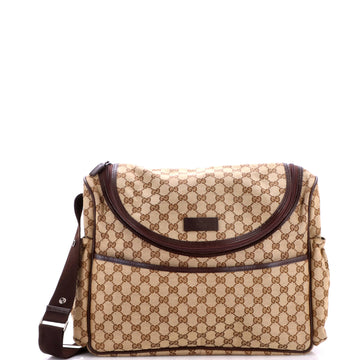 Gucci Diaper Crossbody Bag GG Canvas
