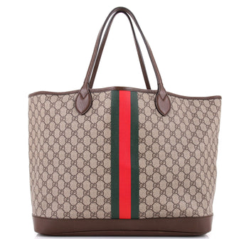 Gucci Ophidia Open Shopping Tote GG Coated Canvas Large