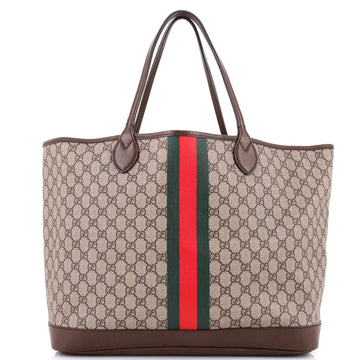 Gucci Ophidia Open Shopping Tote GG Coated Canvas Large