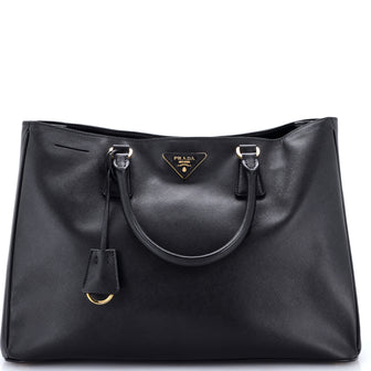 Prada Lux Open Tote Saffiano Leather North South