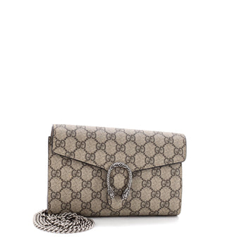Gucci Dionysus Chain Wallet GG Coated Canvas Small
