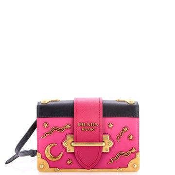 Prada Cahier Crossbody Bag Embellished Leather Small