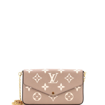 Louis Vuitton Felicie Pochette Bicolor Monogram Empreinte Giant