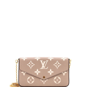 Louis Vuitton Felicie Pochette Bicolor Monogram Empreinte Giant
