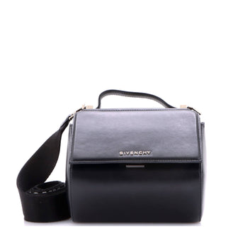Givenchy Logo Strap Pandora Box Bag Leather Mini
