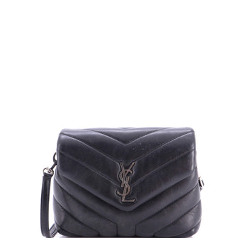 Saint Laurent Loulou Shoulder Bag Matelasse Chevron Leather Toy