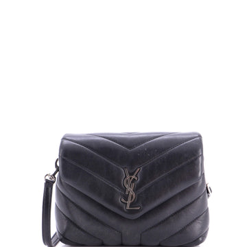 Saint Laurent Loulou Shoulder Bag Matelasse Chevron Leather Toy