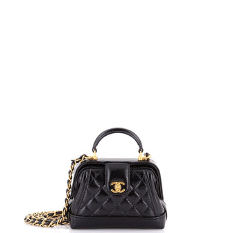 Chanel Cocodoc Top Handle Bag Quilted Lambskin Mini