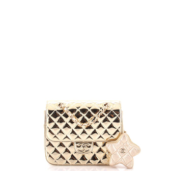 Chanel Hollywood Boulevard Backpack with Star Coin Purse Quilted Metallic Leather