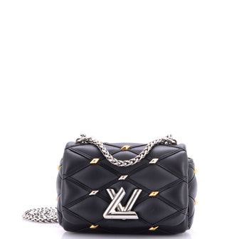 Louis Vuitton Pico GO-14 Handbag Studded Malletage Leather