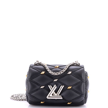 Louis Vuitton Pico GO-14 Handbag Studded Malletage Leather