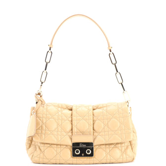 Christian Dior New Lock Flap Bag Cannage Quilt Lambskin Small