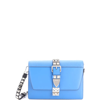 Prada Elektra Shoulder Bag Studded Leather Small