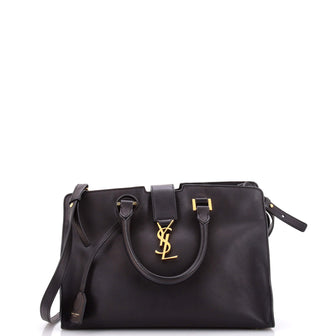 Saint Laurent Monogram Cabas Leather Small