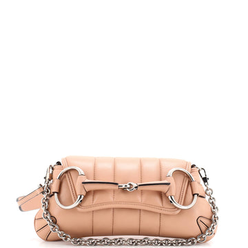 Gucci Horsebit Chain Shoulder Bag Vertical Quilted Leather Medium