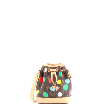 Louis Vuitton Noe NM Handbag Yayoi Kusama Painted Dots Monogram Canvas Nano