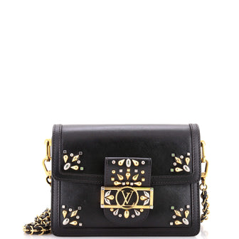 Louis Vuitton Dauphine Shoulder Bag Studded Leather Mini