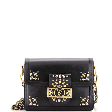 Louis Vuitton Dauphine Shoulder Bag Studded Leather Mini