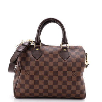 Louis Vuitton Speedy Bandouliere Bag Damier 25