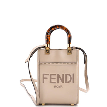 Fendi Sunshine Shopper Tote Leather Mini