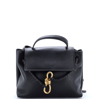 Bottega Veneta Ciao Ciao Top Handle Bag Leather with Intrecciato Detail Small