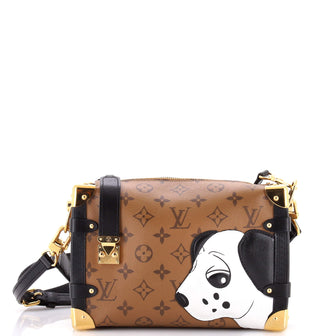 Louis Vuitton Side Trunk Handbag Limited Edition Sun Yitian Reverse Monogram Canvas MM