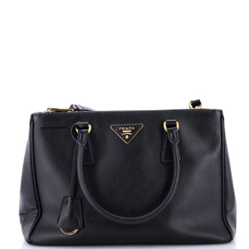 Prada Double Zip Lux Tote Saffiano Leather Medium