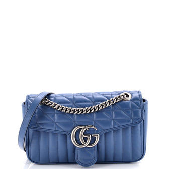 Gucci GG Marmont Flap Bag Mixed Matelasse Leather Small