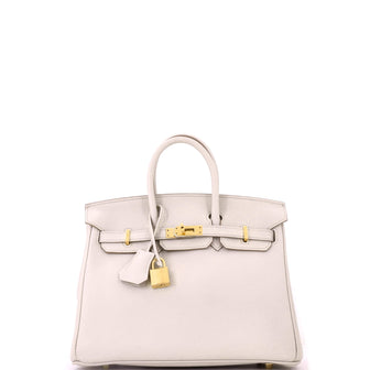 Hermes Birkin Handbag Light Togo with Gold Hardware 25