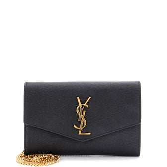 Saint Laurent Uptown Chain Wallet Leather