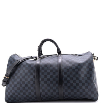 Louis Vuitton Keepall Bandouliere Bag Damier Cobalt 55