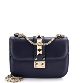 Valentino Garavani Glam Lock Shoulder Bag Leather Small