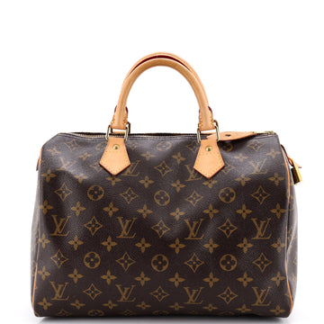 Louis Vuitton Speedy Handbag Monogram Canvas 30