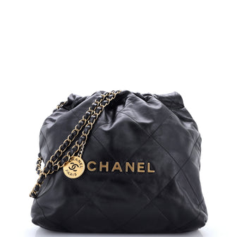 Chanel 22 Chain Hobo Quilted Calfskin Small