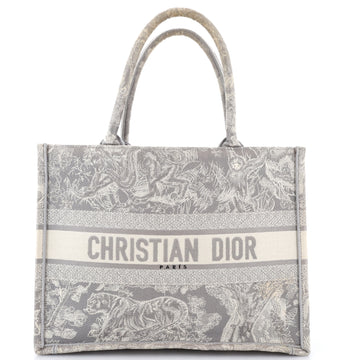 Christian Dior Book Tote Embroidered Canvas Medium