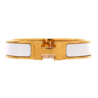 Hermes Clic H Bracelet Enamel Narrow