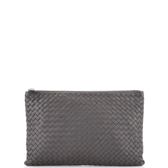 Bottega Veneta Zip Pouch Intrecciato Nappa Large