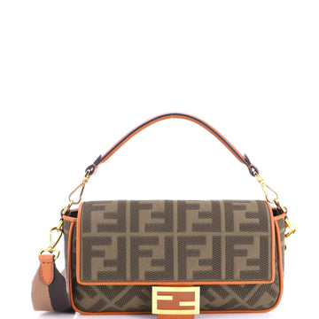 Fendi Baguette NM Bag Zucca Embroidered Canvas Medium