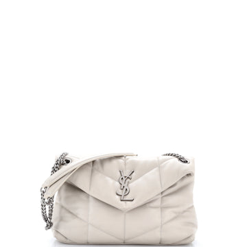 Saint Laurent Loulou Puffer Shoulder Bag Quilted Leather Small