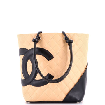 Chanel Cambon Tote Quilted Leather Medium