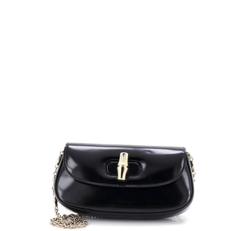 Gucci Bamboo Night Chain Clutch Leather Small