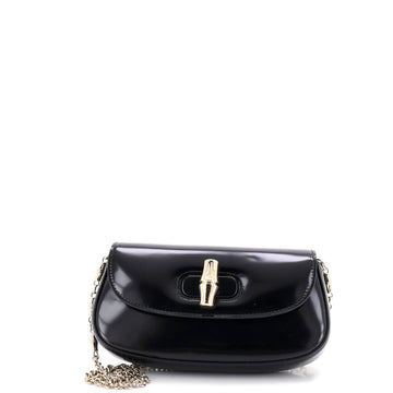 Gucci Bamboo Night Chain Clutch Leather Small