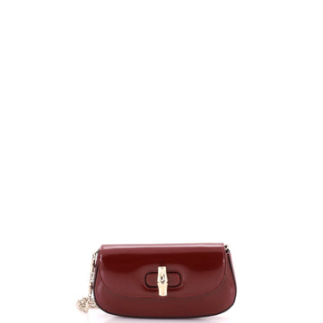 Gucci Bamboo Night Chain Clutch Leather Small