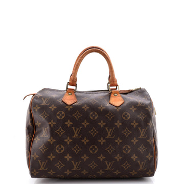 Louis Vuitton Speedy Handbag Monogram Canvas 30