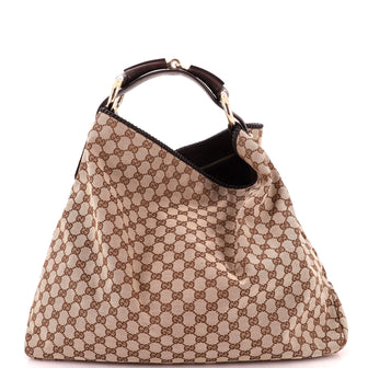 Gucci Horsebit Hobo GG Canvas Large