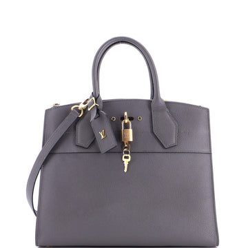 Louis Vuitton City Steamer Handbag Leather MM