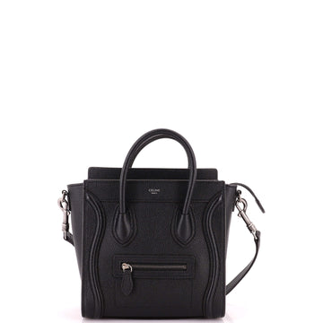 Celine Luggage Bag Grainy Leather Nano