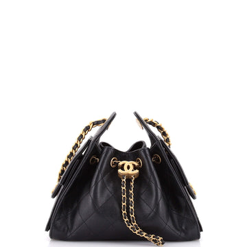 Chanel 25 Hobo Bag Quilted Caviar Mini