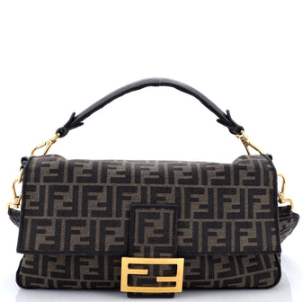 Fendi Baguette NM Bag Zucca Canvas Large